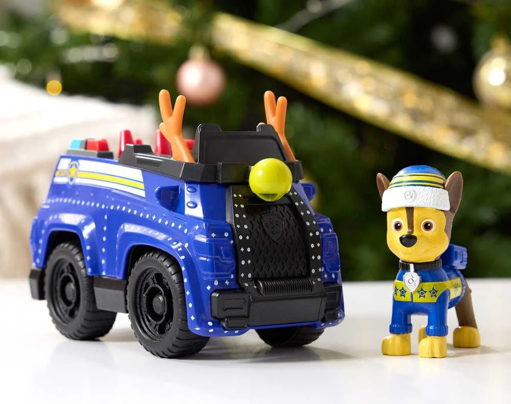 „Pat Patrol“ šventinis kreiseris su figūrėle „Chase“ policijos automobilis