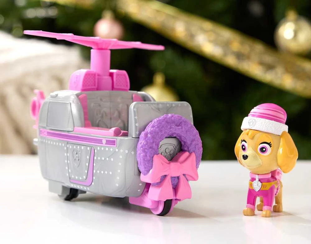 „Patch Patrol“ šventinė transporto priemonė su Skye figūrėle, sraigtasparniu ir figūrėle