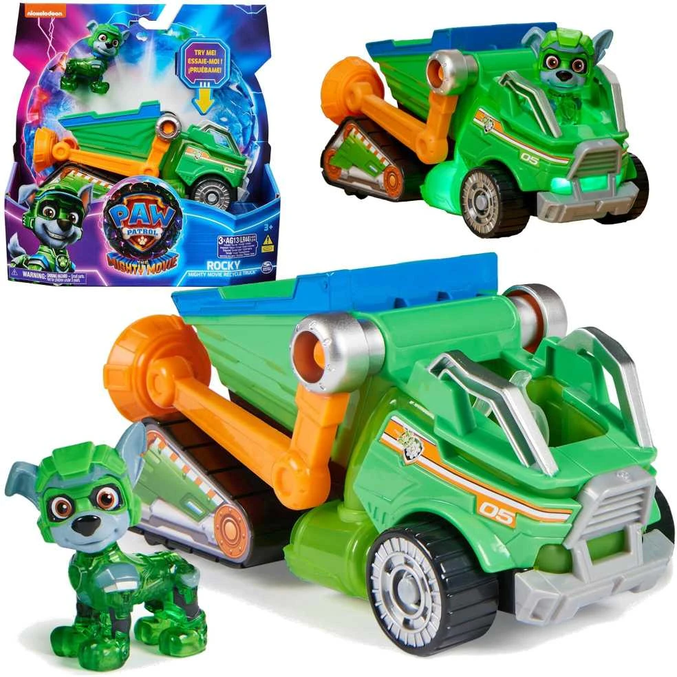 Spin Master PAW Patrol: The Mighty Movie Žaislinis automobilis su Rocky