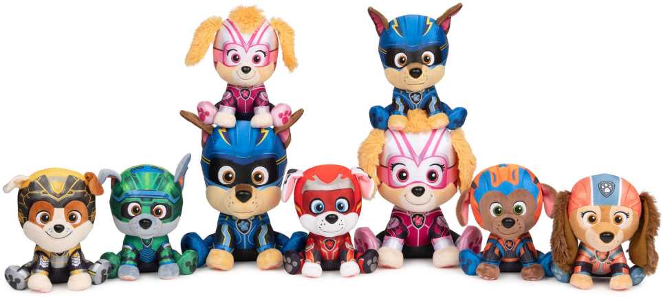 Spin Master Paw Patrol The Mighty Filmas Puikus filmas Talismanas Skye pliušinis žaislas Minkšta Mielas žaislinis šuo 23 cm