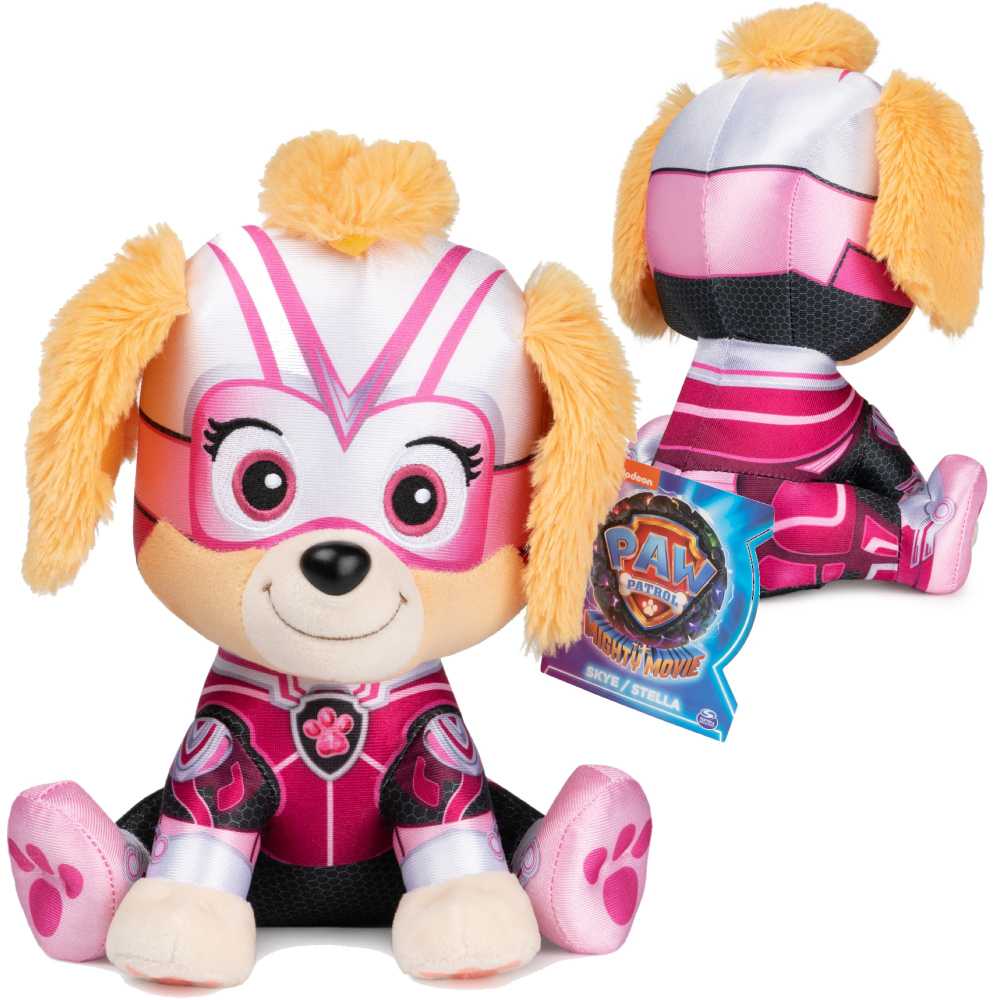 Spin Master Paw Patrol The Mighty Filmas Puikus filmas Talismanas Skye pliušinis žaislas Minkšta Mielas žaislinis šuo 23 cm