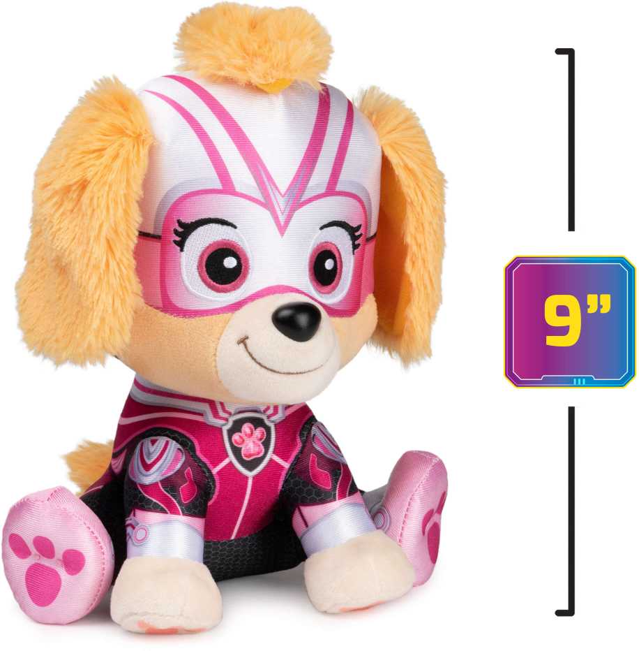 Spin Master Paw Patrol The Mighty Filmas Puikus filmas Talismanas Skye pliušinis žaislas Minkšta Mielas žaislinis šuo 23 cm