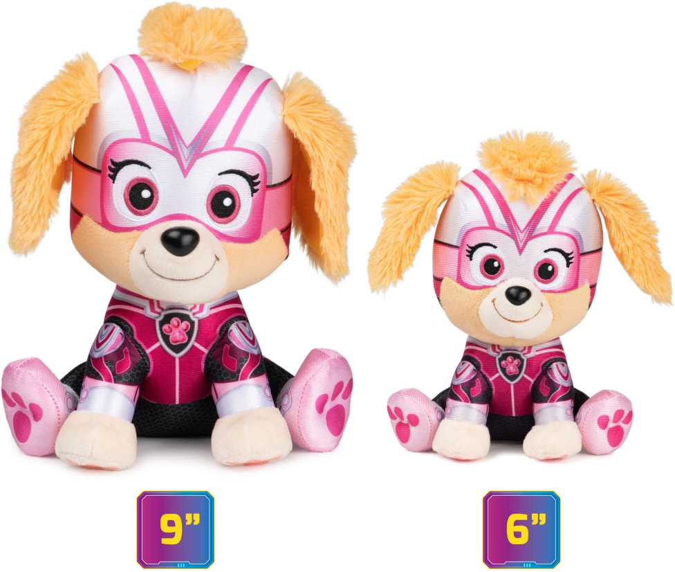 Spin Master Paw Patrol The Mighty Filmas Puikus filmas Talismanas Skye pliušinis žaislas Minkšta Mielas žaislinis šuo 23 cm