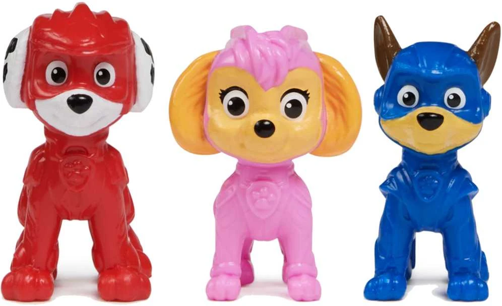 Spin Master Paw Patrol: The Mighty Movie 3 figūrėlių rinkinys - Šuniukų būrys