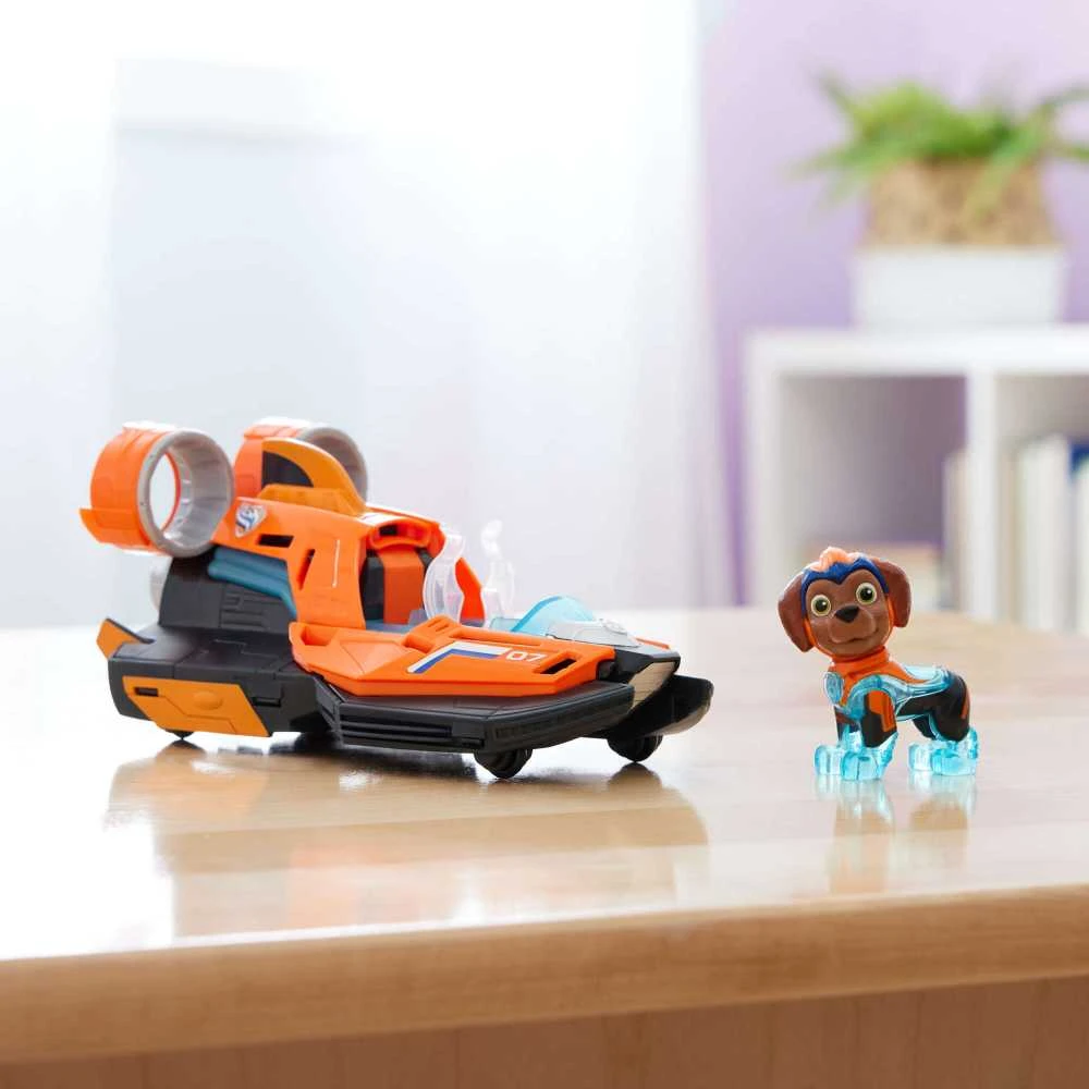Rinkinys PAW Patrol: The Mighty Movie (antvandeninis laivas ir šuniukas Zuma), su šviesomis ir garsais