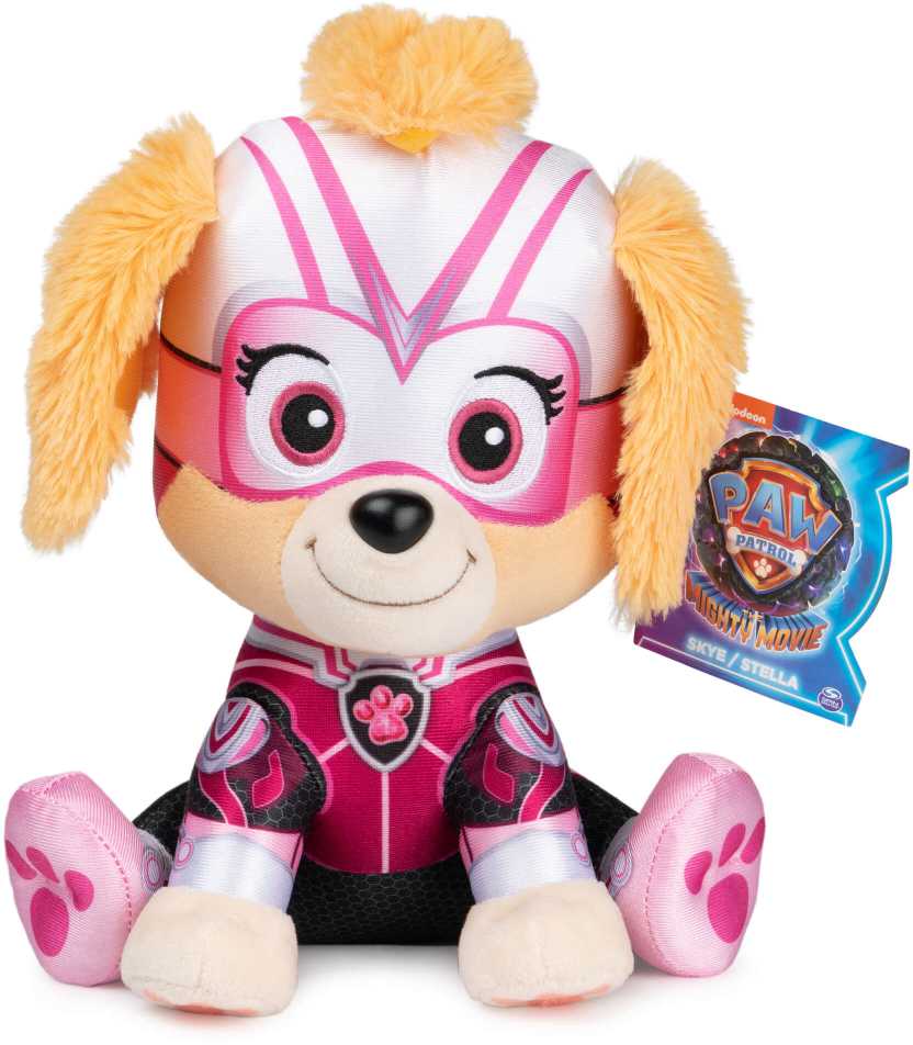Spin Master Paw Patrol The Mighty Filmas Puikus filmas Talismanas Skye pliušinis žaislas Minkšta Mielas žaislinis šuo 23 cm