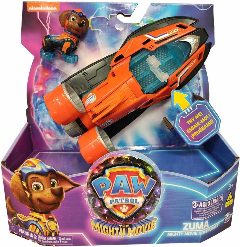 Rinkinys PAW Patrol: The Mighty Movie (antvandeninis laivas ir šuniukas Zuma), su šviesomis ir garsais