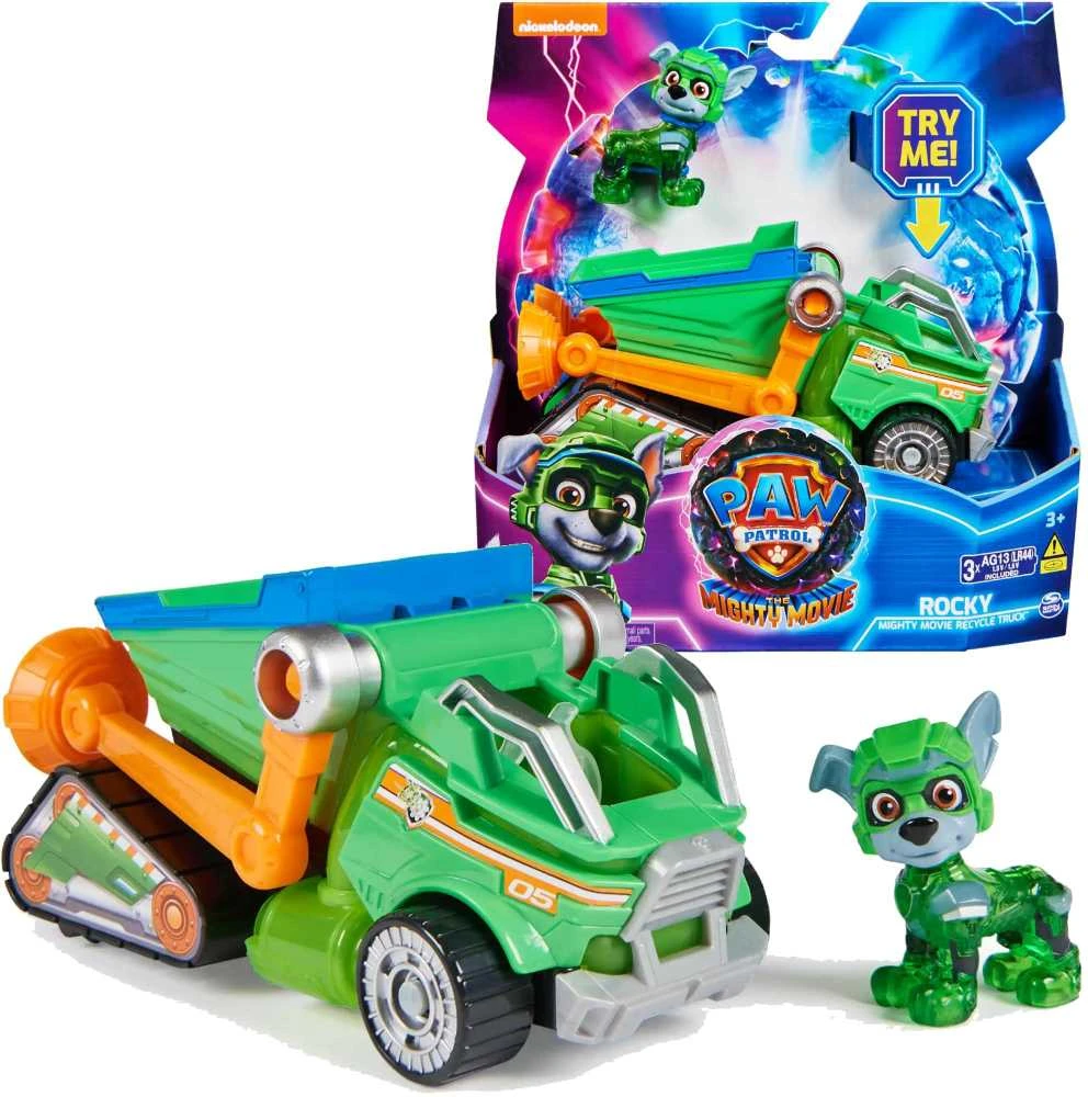 Spin Master PAW Patrol: The Mighty Movie Žaislinis automobilis su Rocky