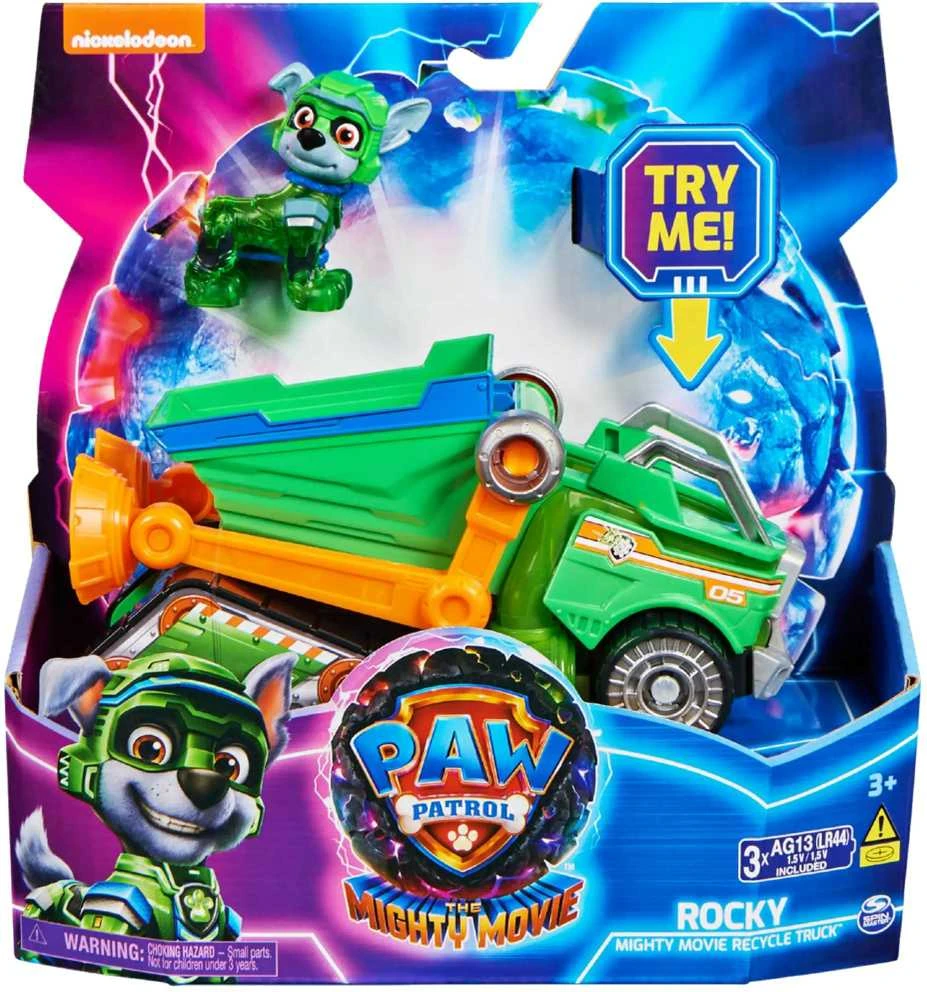 Spin Master PAW Patrol: The Mighty Movie Žaislinis automobilis su Rocky