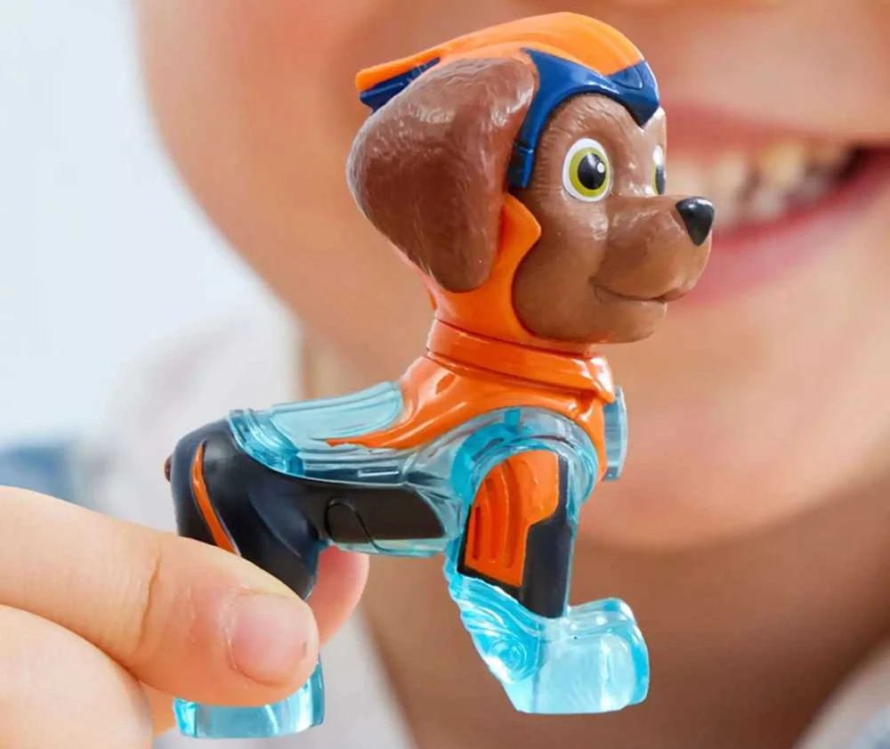 Rinkinys PAW Patrol: The Mighty Movie (antvandeninis laivas ir šuniukas Zuma), su šviesomis ir garsais