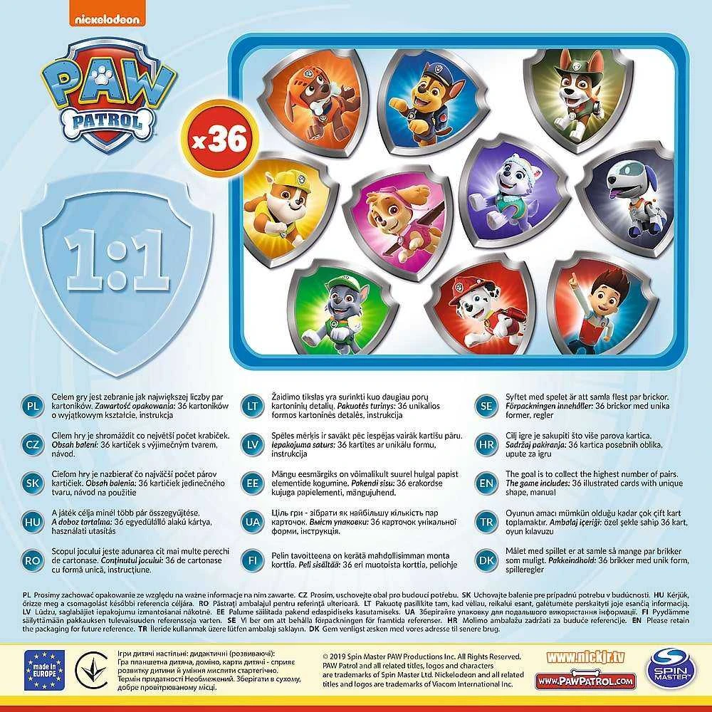 TREFL PAW PATROL Žaidimas Memo "Šuniukai-patruliai“