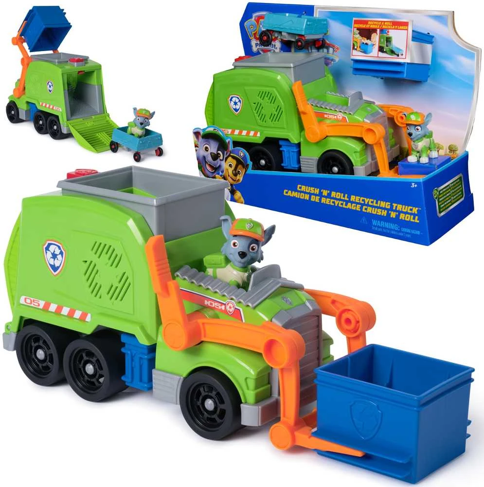 Spin Master PAW PATROL transporto priemonė Sustainable Rocky Deluxe Vehicle, 6071248