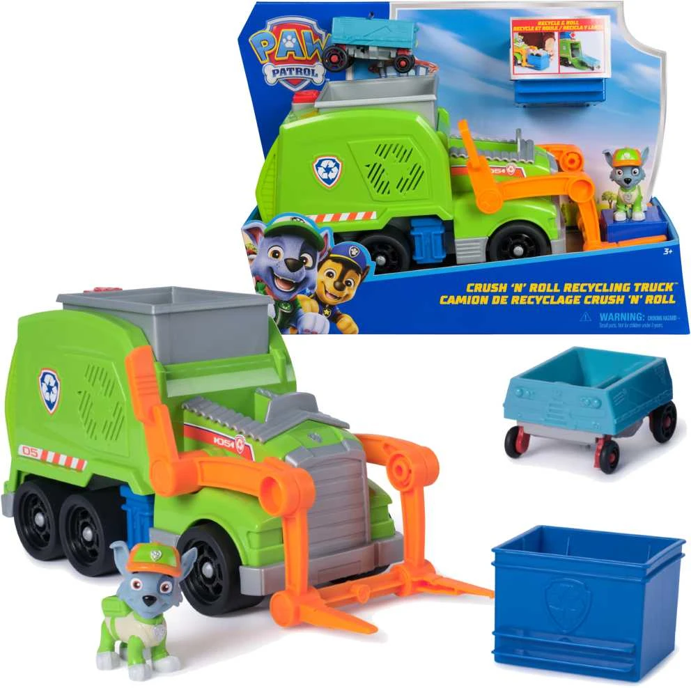 Spin Master PAW PATROL transporto priemonė Sustainable Rocky Deluxe Vehicle, 6071248