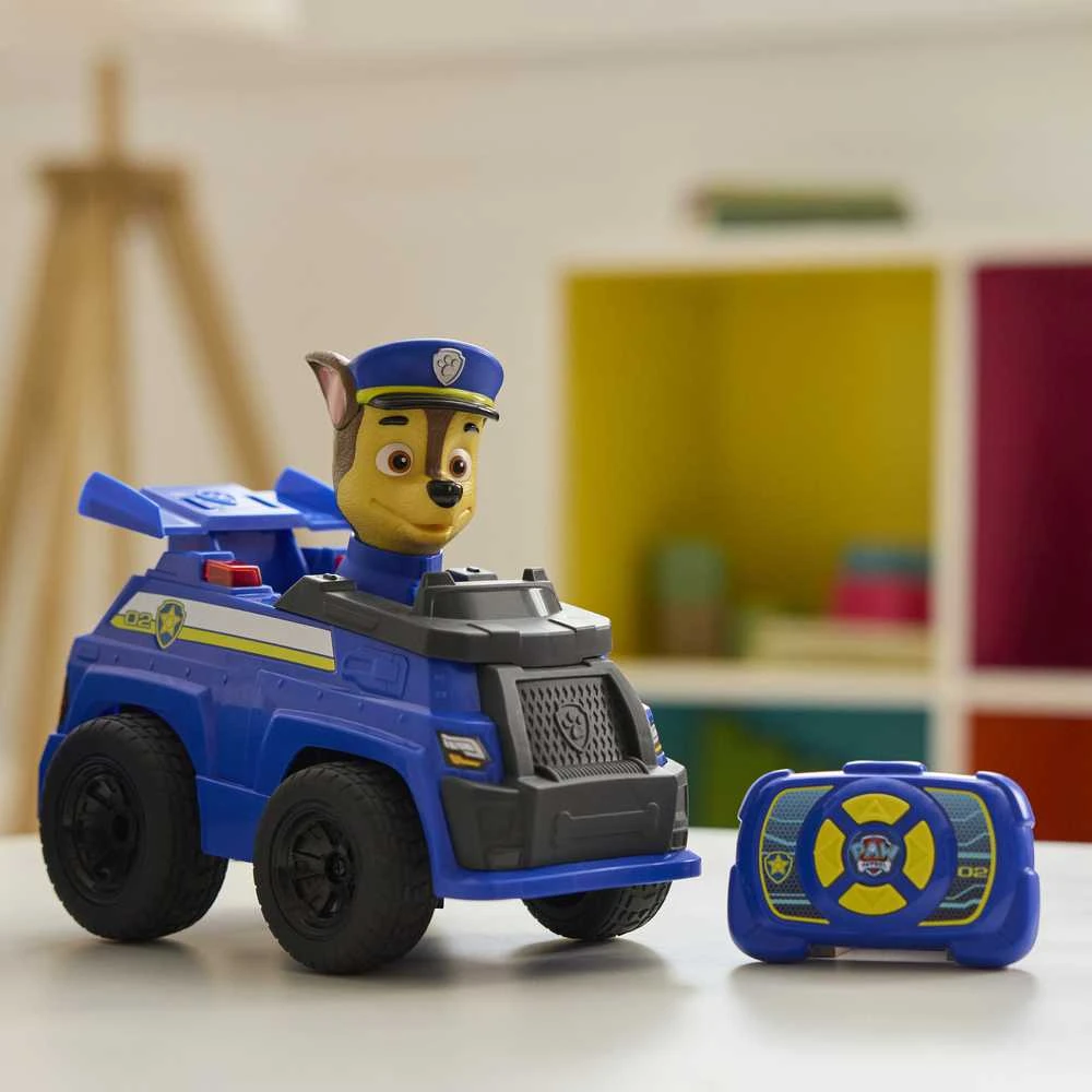 Radijo bangomis valdomas Šunyčių patrulių automobilis Spin Master PAW PATROL RC Chase, 6073298