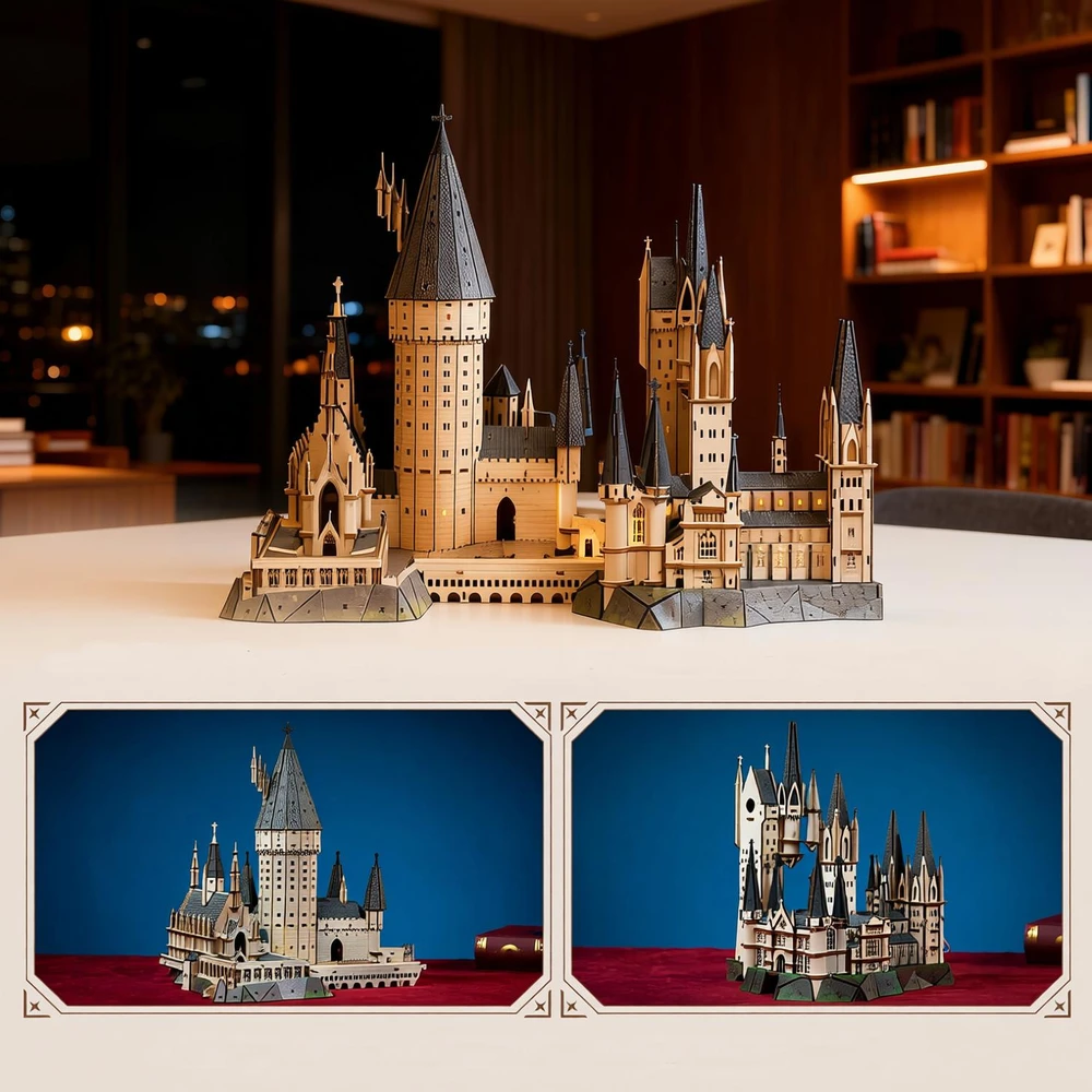 Dėlionė PUREMIND HARI POTERIS SULANKSTAMAS MEDINIS MODELIS HOGWARTS PASTATAS DIDELIOJI SALĖ