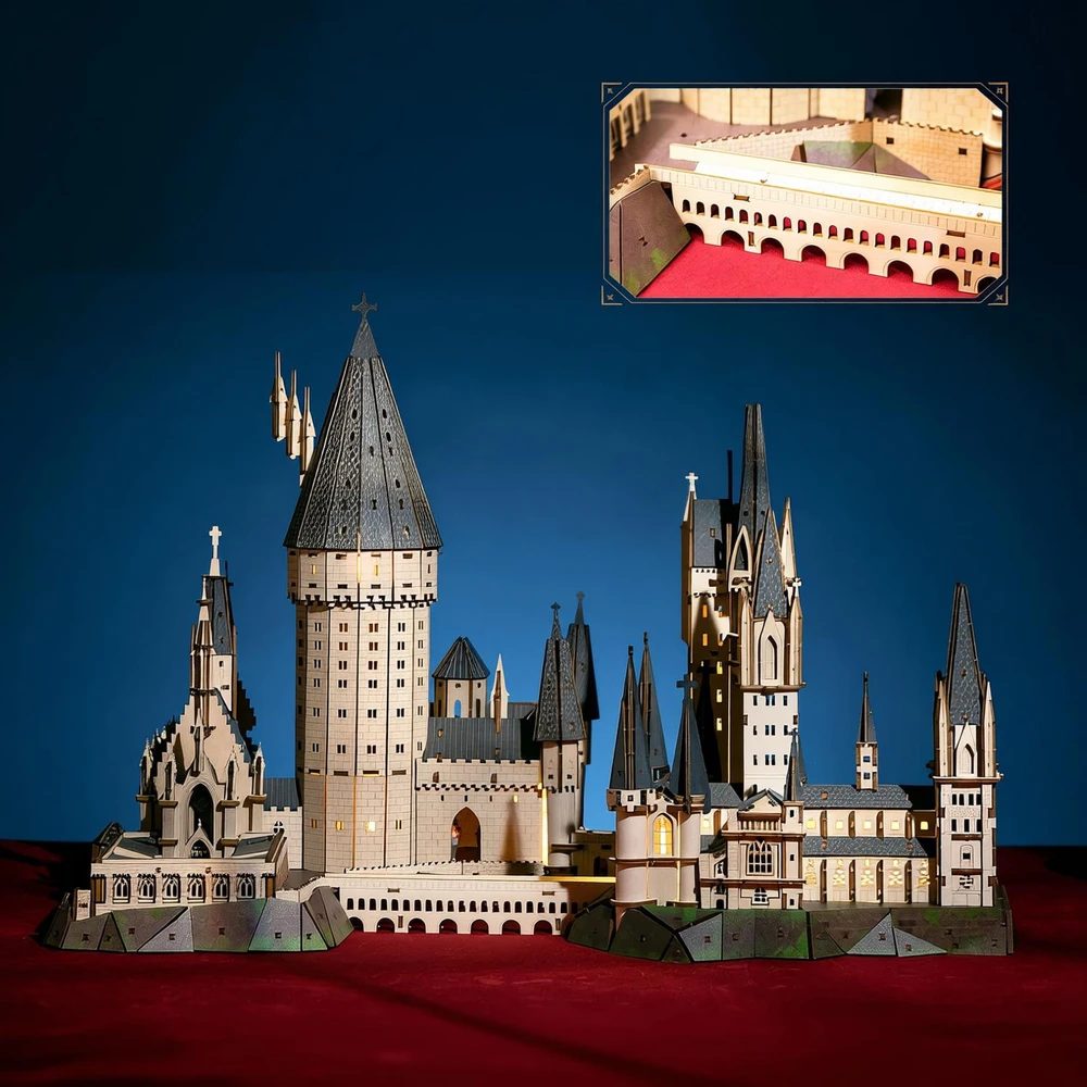 Dėlionė PUREMIND HARI POTERIS SULANKSTAMAS MEDINIS MODELIS HOGWARTS PASTATAS DIDELIOJI SALĖ