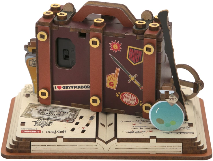 Puremind Harry Potter Sulankstomas medinis Hedvigos modelis su judančiais sparnais 3D dėlionė DIY
