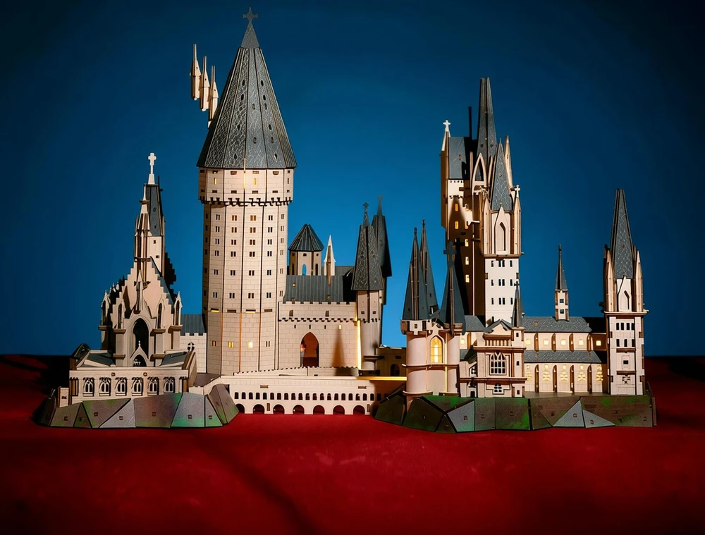 Dėlionė PUREMIND HARI POTERIS SULANKSTAMAS MEDINIS MODELIS HOGWARTS PASTATAS DIDELIOJI SALĖ