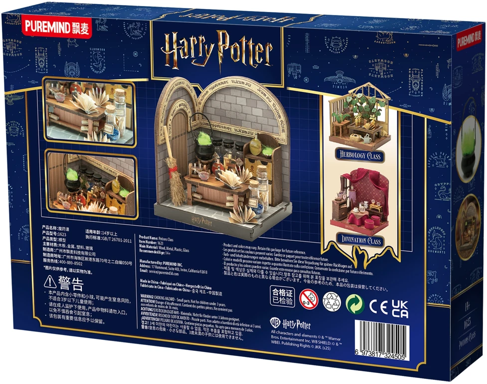 Puremind Harry Potter Sulankstomas medinis modelis scena Lekcje Eliksirów 3D DIY dėlionė
