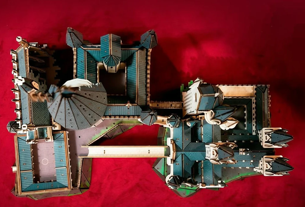 Dėlionė PUREMIND HARI POTERIS SULANKSTAMAS MEDINIS MODELIS HOGWARTS PASTATAS DIDELIOJI SALĖ