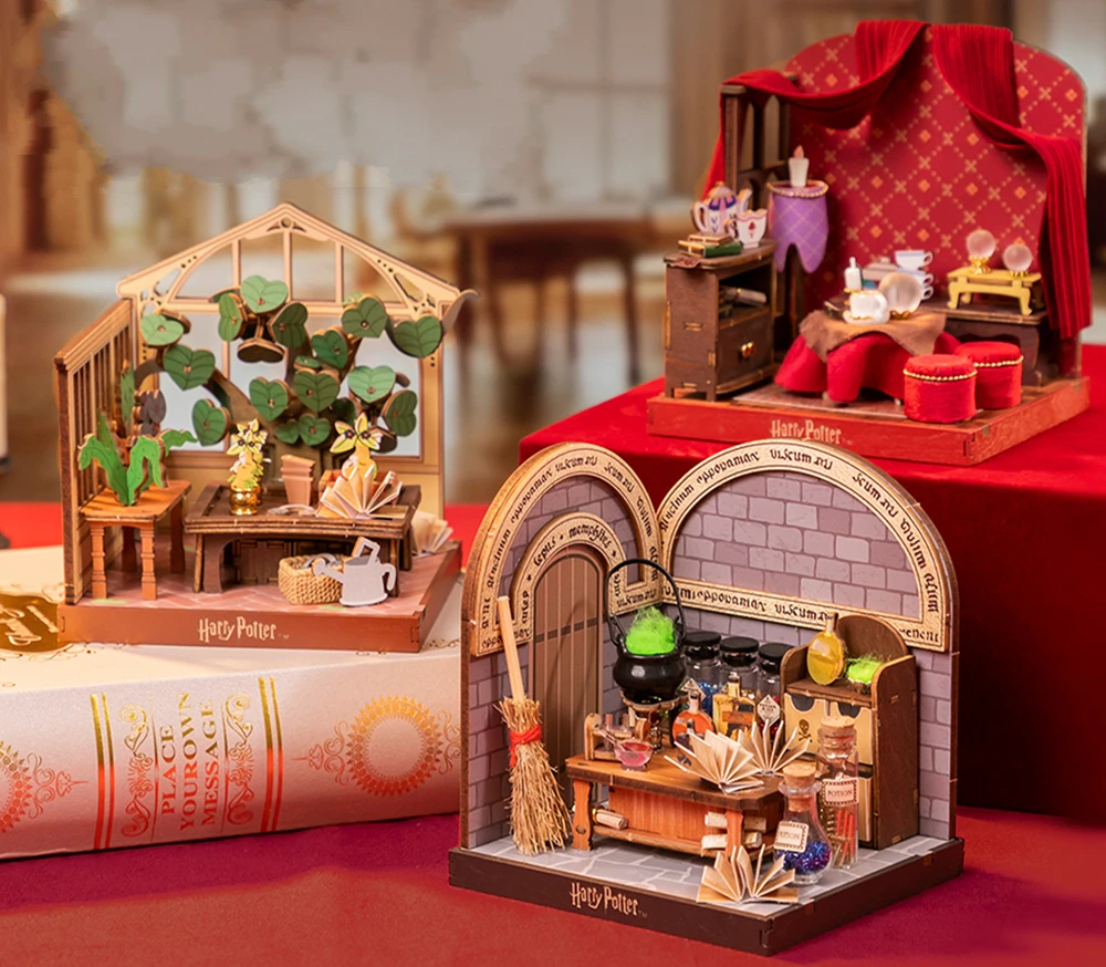 Puremind Harry Potter Sulankstomas medinis modelis scena Lekcje Wróżbiarstwa 3D DIY dėlionė