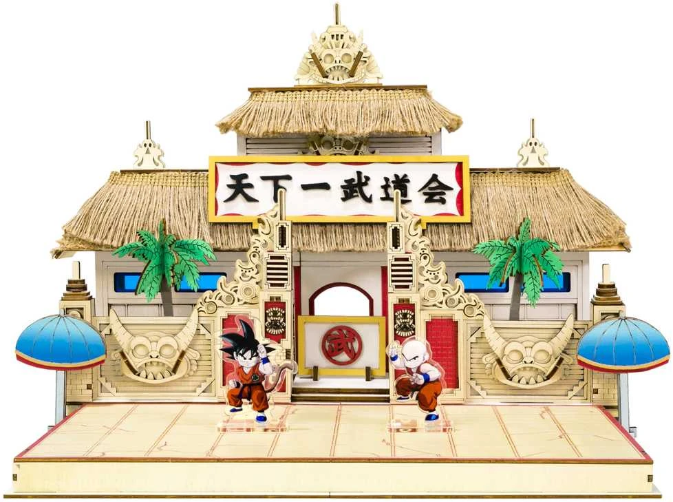 Dėlionė „Puremind“ sulankstomas medinis modelis „Dragon“ kamuoliukas „Tenkaichi Budokai“ 3D galvosūkis „pasidaryk pats“