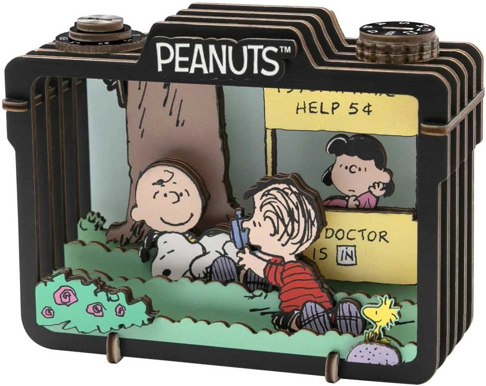 „Puremind“ sulankstomas medinis „Snoopy Peanuts“ vasaros momentinės scenos 3D „pasidaryk pats“ dėlionė