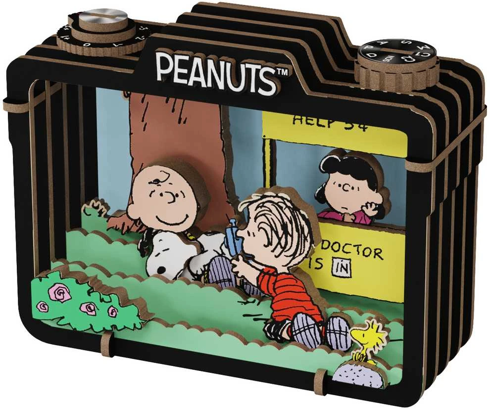 „Puremind“ sulankstomas medinis „Snoopy Peanuts“ vasaros momentinės scenos 3D „pasidaryk pats“ dėlionė