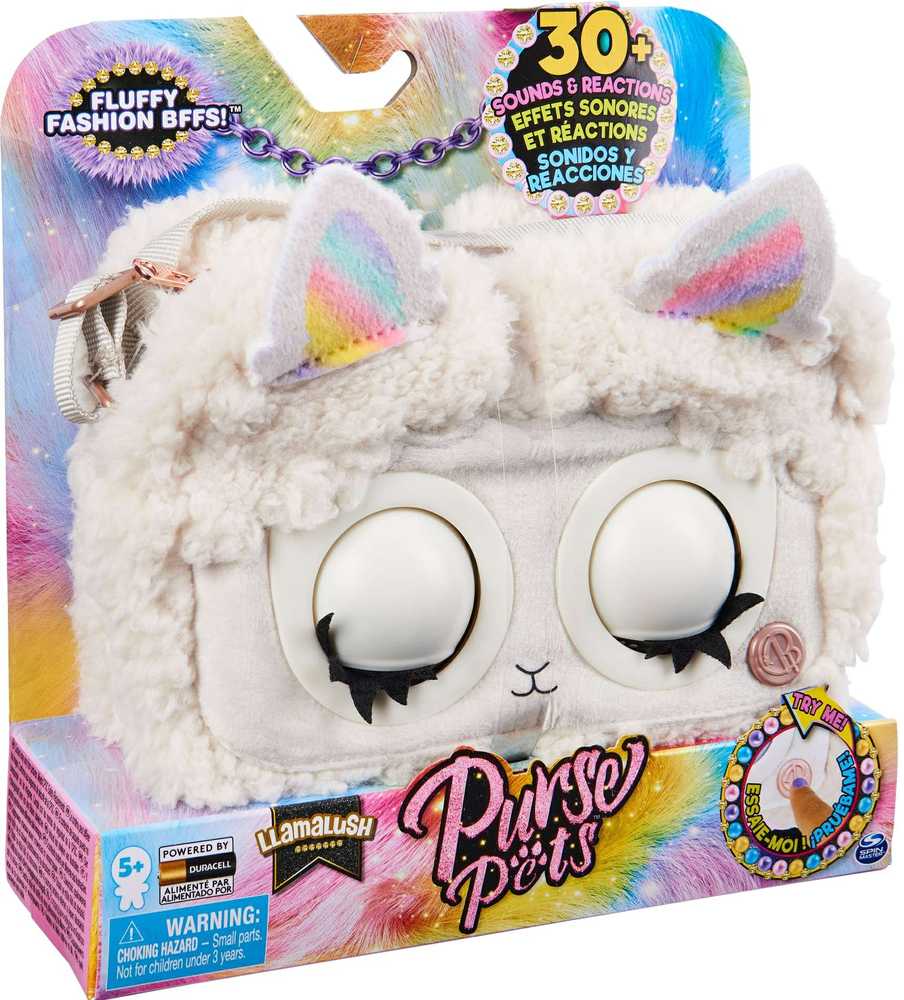 Purse Pets Piniginė Pets Llamalush Interaktyvi lamos piniginė su akimis ir garsais