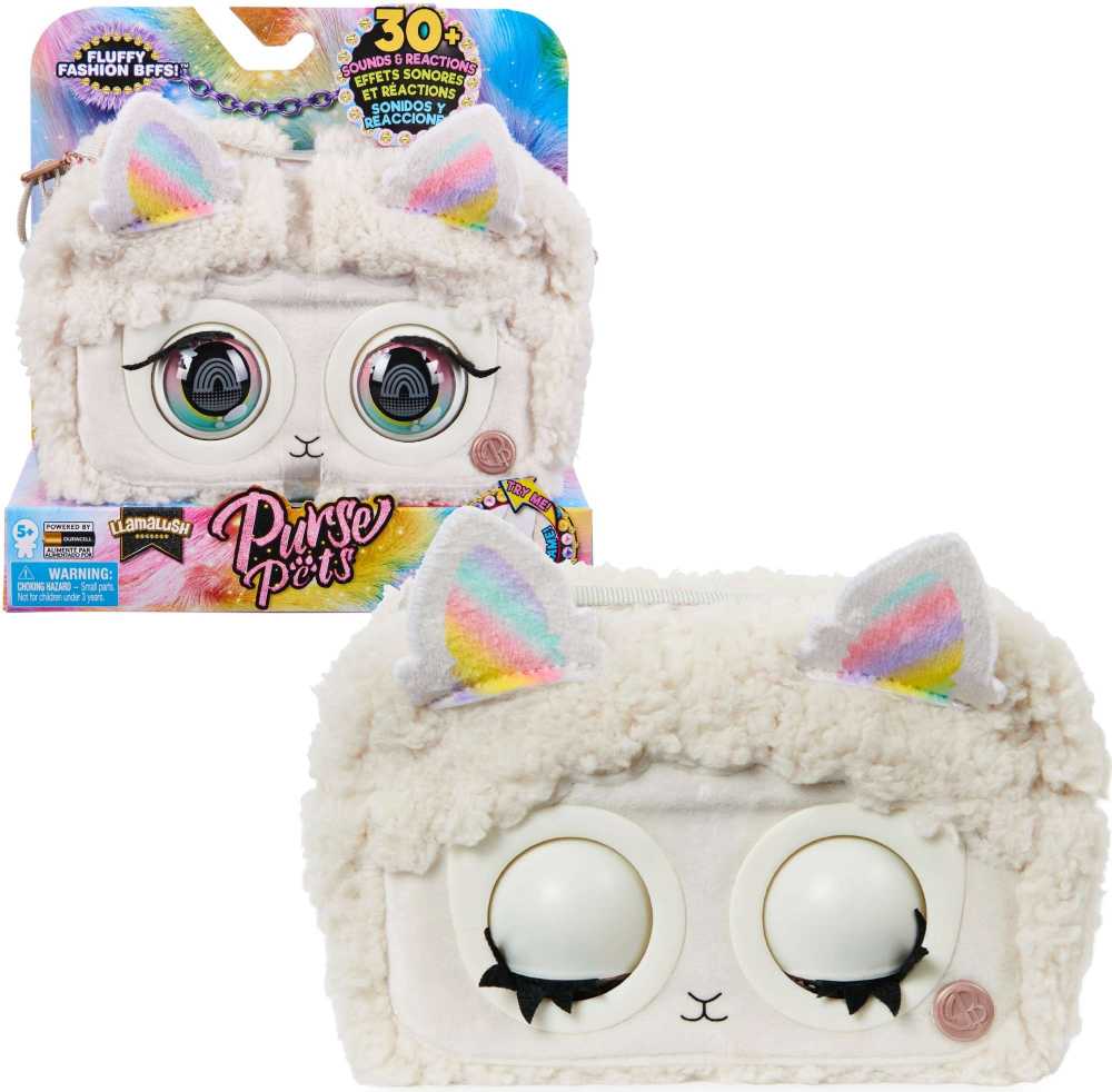 Purse Pets Piniginė Pets Llamalush Interaktyvi lamos piniginė su akimis ir garsais