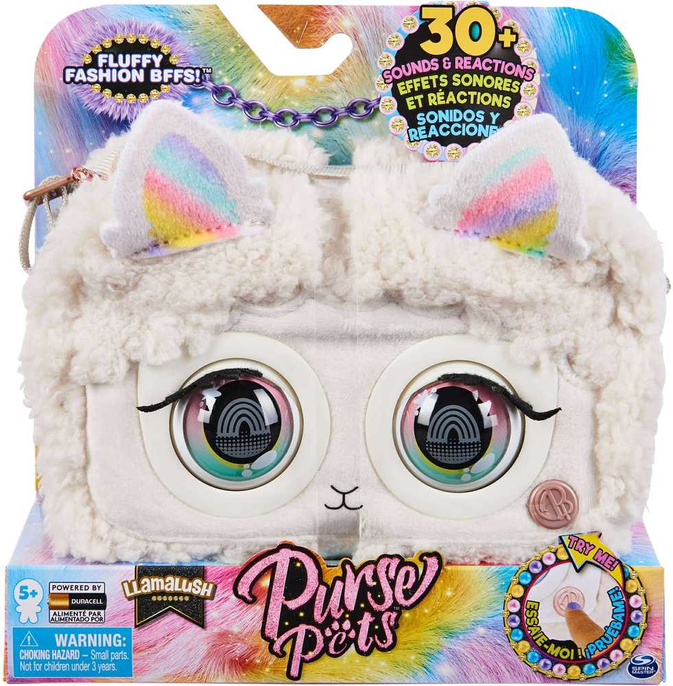 Purse Pets Piniginė Pets Llamalush Interaktyvi lamos piniginė su akimis ir garsais