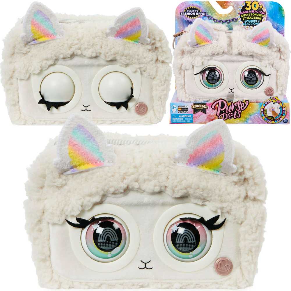 Purse Pets Piniginė Pets Llamalush Interaktyvi lamos piniginė su akimis ir garsais