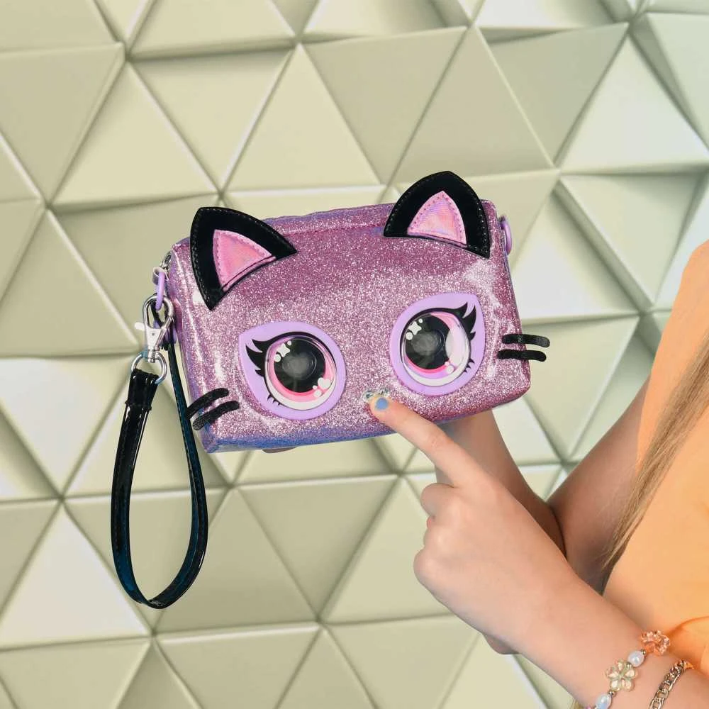 PURSE PETS Interaktyvi blizgi rankinė - Katytė