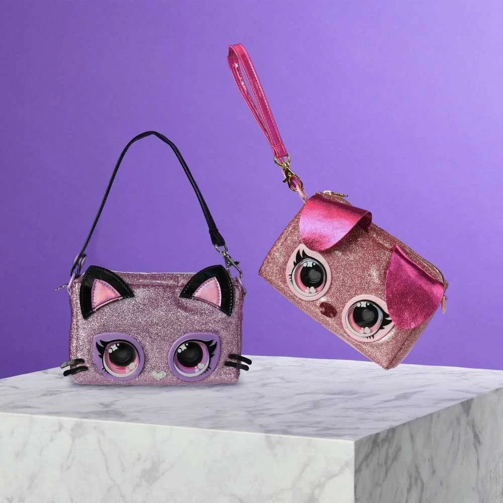PURSE PETS Interaktyvi blizgi rankinė - Katytė