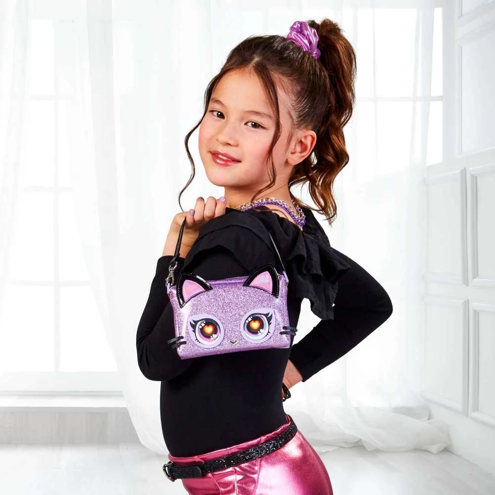 PURSE PETS Interaktyvi blizgi rankinė - Katytė