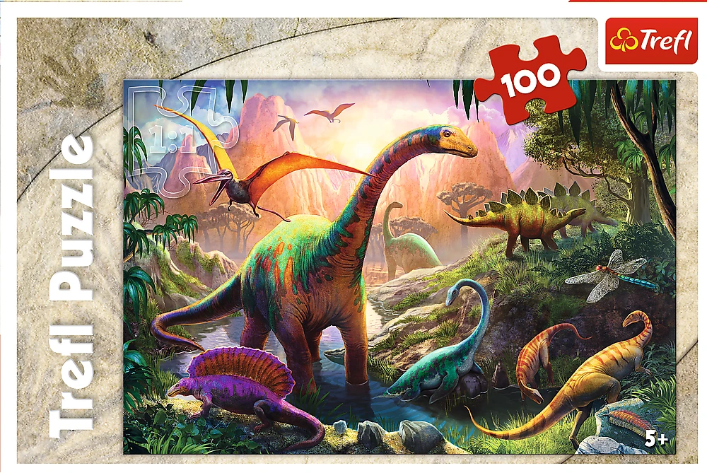 Trefl Dėlionė 100 vnt. - Dinozaurai