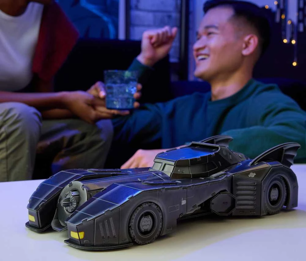 Bigbuy Home 4D dėlionė „Batman Batmobile“ 3D automobilio modelis, surinkimas 37 cm