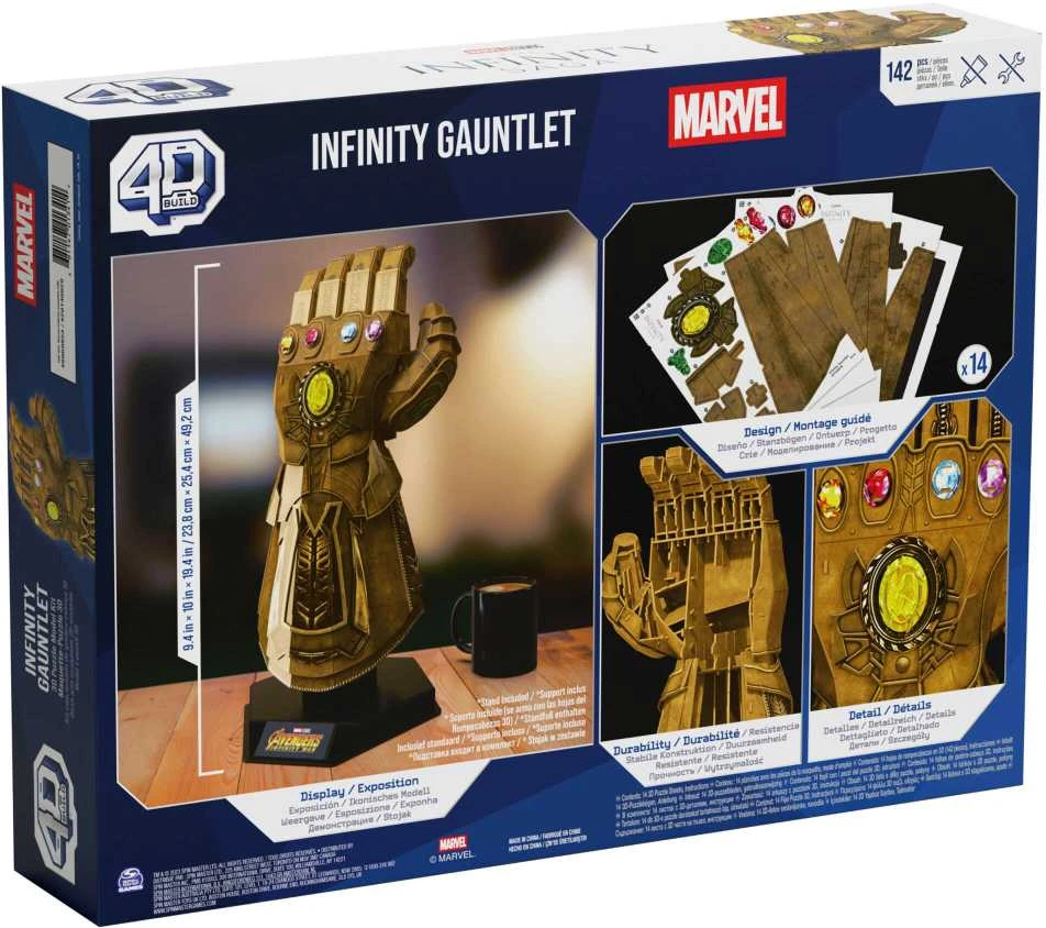 Spin Master MARVEL 4D dėlionė „Begalybės pirštinė“