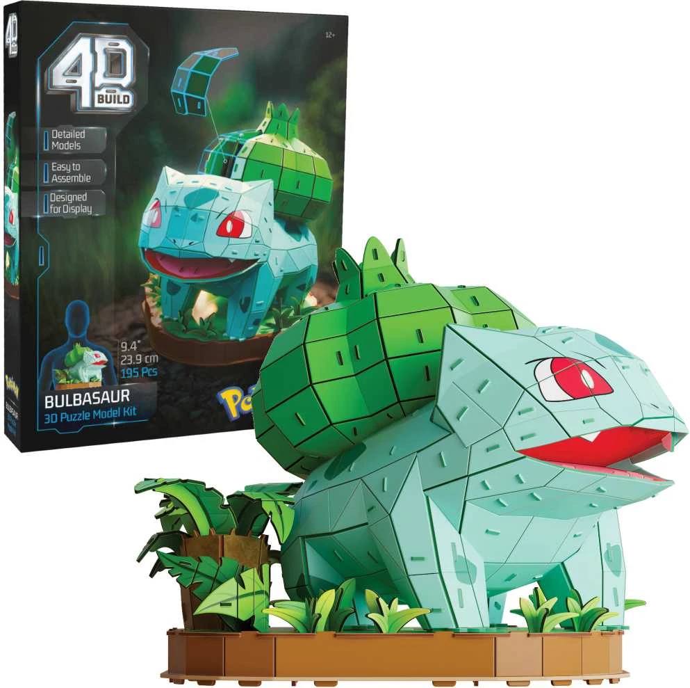 Spin Master 4D dėlionės Pokemon 30 cm - Bulbasaur