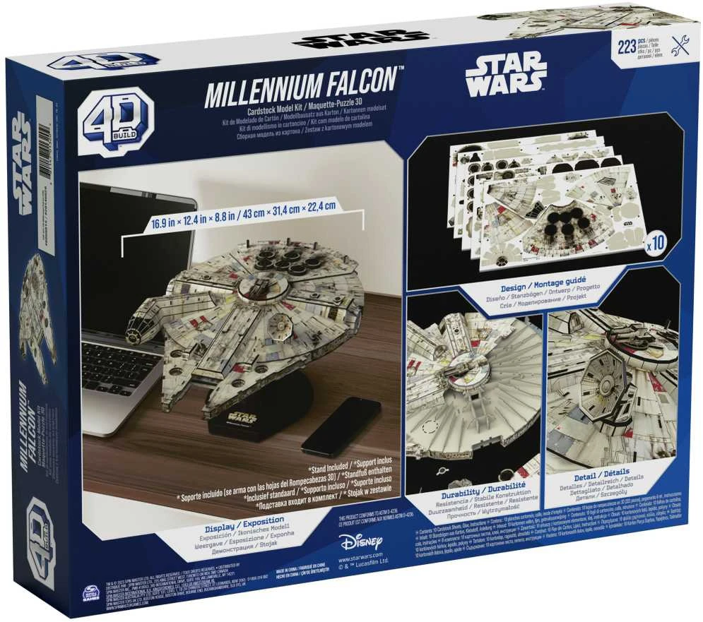 Spin Master STAR WARS 4D dėlionė „Žvaigždžių karai: Millennium Falcon“