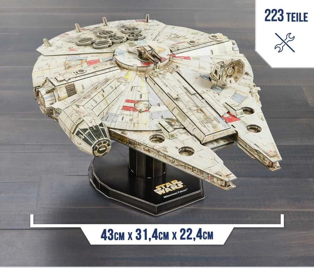 Spin Master STAR WARS 4D dėlionė „Žvaigždžių karai: Millennium Falcon“