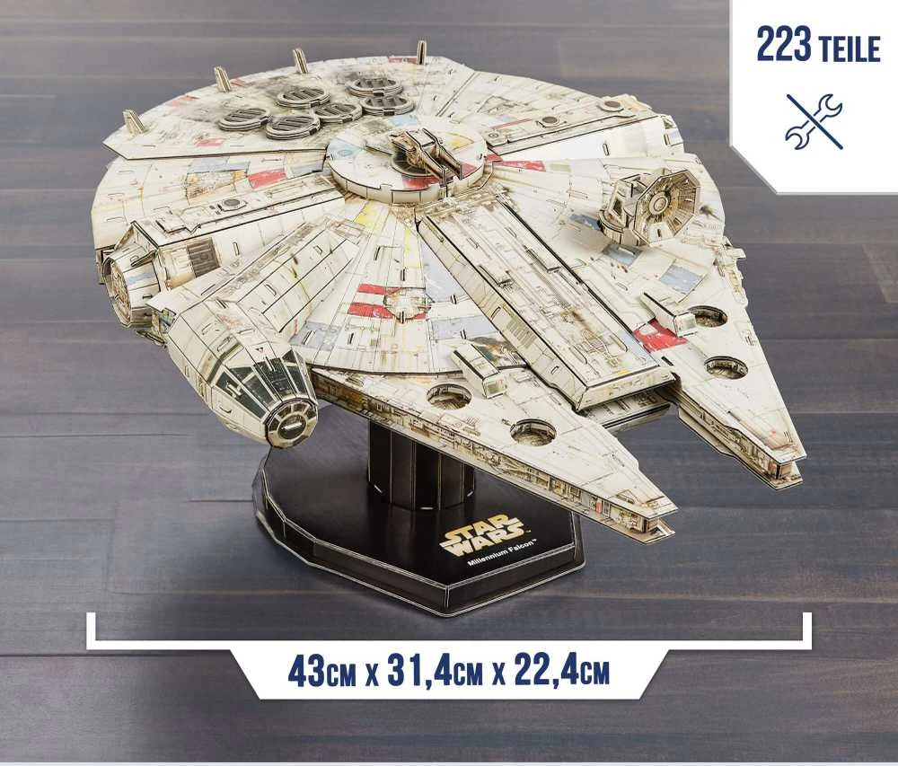 Spin Master STAR WARS 4D dėlionė „Žvaigždžių karai: Millennium Falcon“