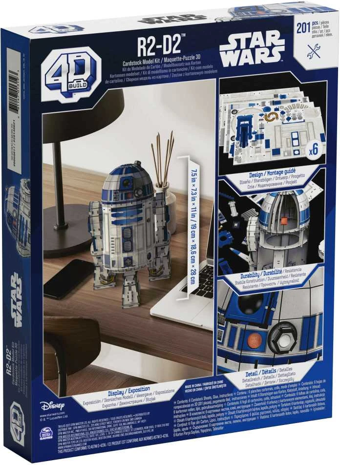 Spin Master STAR WARS 4D dėlionė „Žvaigždžių karai: R2D2“