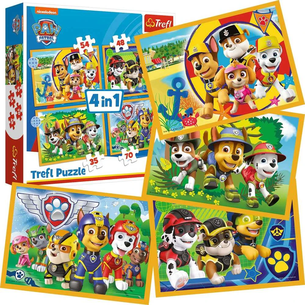 Trefl Dėlionė 207 vnt. - Šunyčiai patruliai (PAW Patrol)