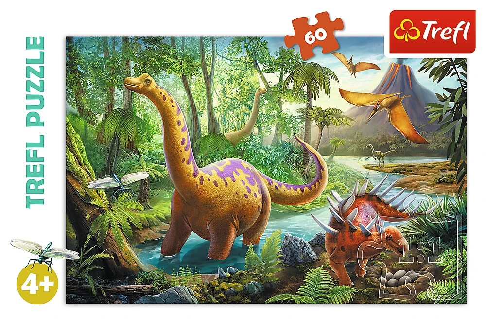 Trefl Dėlionė 60 vnt. - Dinozaurų kelionė