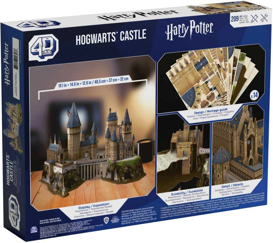 Spin Master HARRY POTTER 4D dėlionė „Hogvartso pilis“