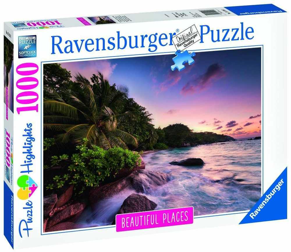 Ravensburger Dėlionė 1000 vnt. - Prasleno sala, Seišeliai