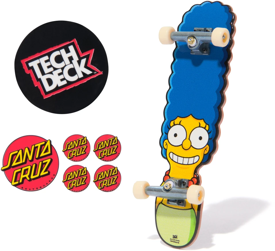 Spin Master Riedlentė Fingerboard 1 Szt Santa Cruz Spongebob / The Simpsons Tech Deck