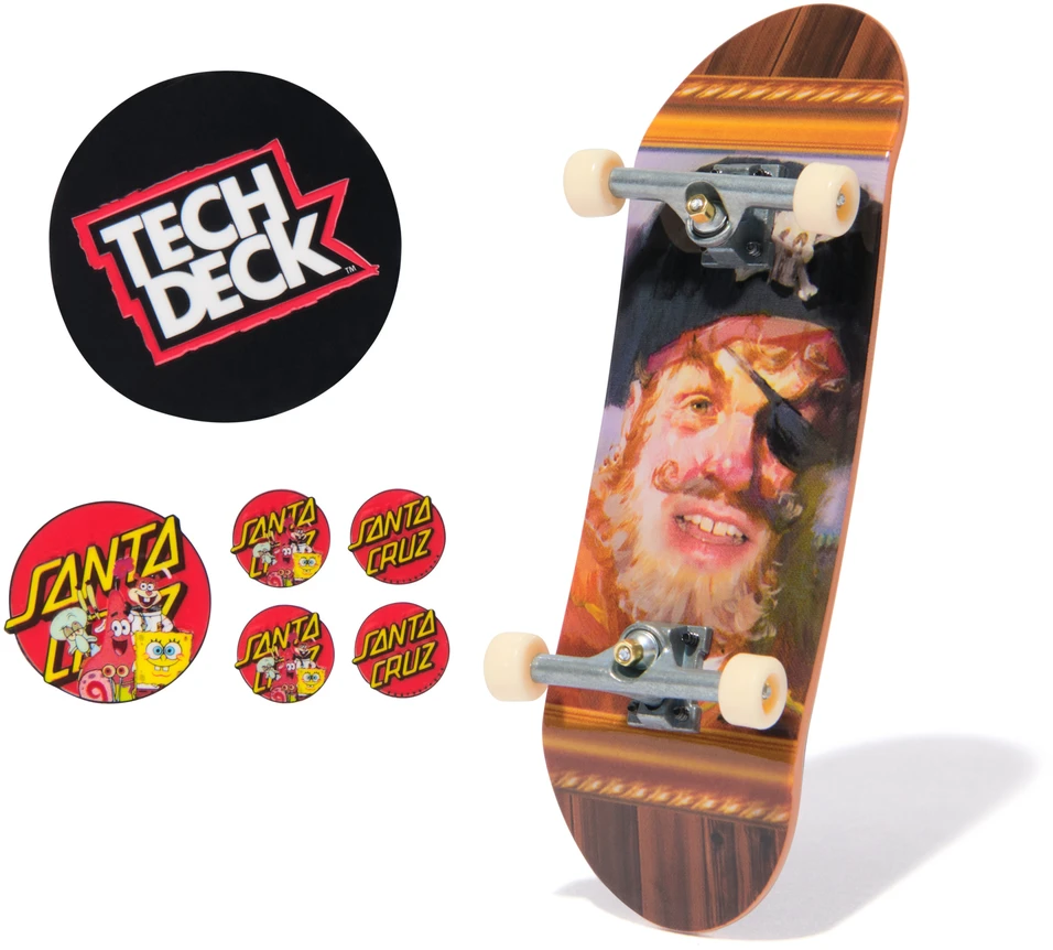 Spin Master Riedlentė Fingerboard 1 Szt Santa Cruz Spongebob / The Simpsons Tech Deck