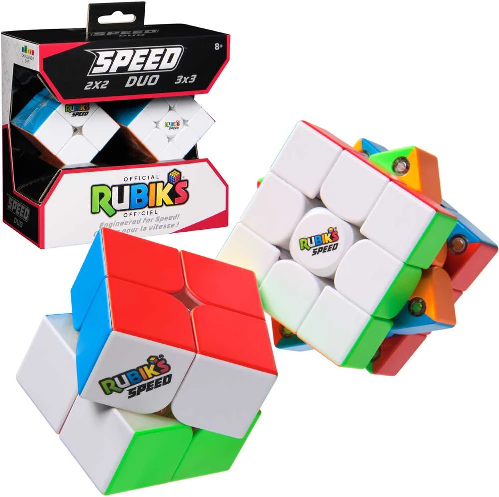 Spin Master Rinkinys 2in1 originalus klasikinis Rubiko kubas Speed Duo 3x3 ir 2x2